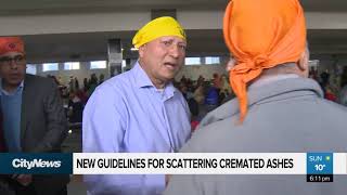 New guidelines for scattering cremated ashes