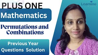 Plus 1 Maths - Permutations and Combinations PYQs