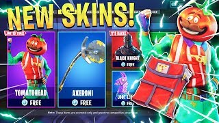 08 22 new tomato head skin axeroni pickaxe for free in fortnite new fortnite - fortnite battle royale tomato head