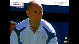 Andre Agassi v Lleyton Hewitt US Open 2002