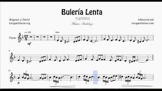 Buleria Lenta Sheet Music for Flute and Recorder (Flamenco Song)