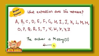 Brain Teaser - What's the missing expression?