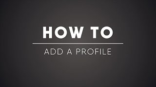 How to: Add a profile on Roku