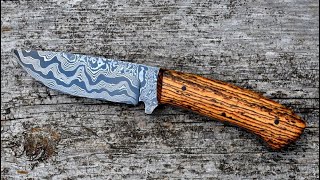 Forging a Damascus Hunting knife