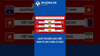 Lịch thi đấu U20 Việt Nam ở VCK U20 châu Á 2023