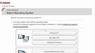 Canon PIXMA MG3522 - Cableless Setup with a Windows® Computer