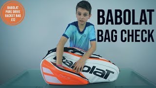 My Babolat Pure Drive 12 Pack Tennis Bag Check