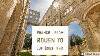 France Drive 4K - From Rouen to Jumièges - Gopro Video Timewarp - July 2019