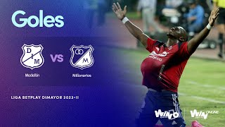 Medellín vs. Millonarios (goles) | Liga BetPlay Dimayor 2023-2 | Cuadrangulares - Fecha 4