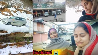 Vlog-13 || Family Time Ends, Snowy Roads Begin: Emotional Goodbye😔❤️ #himachal #snowfall #familytime