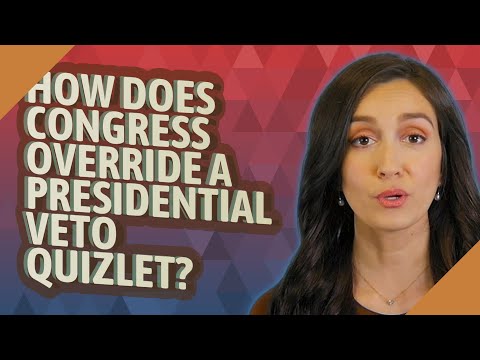 How can Congress override a president’s veto?