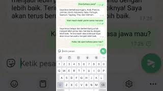 Ternyata AI belum tahu bahasa jawa 🤭🤭🤭