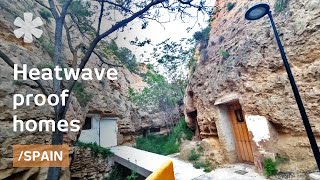 People left cave homes. He restored ancestors' underground town