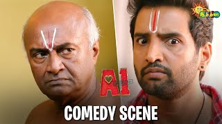 A1 - Comedy Scene | Santhanam | MS Bhaskar | Manohar | Adithya TV