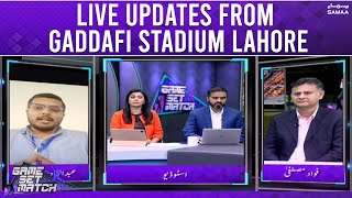 Game Set Match - Live updates from Gaddafi Stadium Lahore - SAMAA TV - 24 March 2022