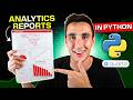 How to Generate Analytics Reports (pdfs) in Python! (Quarto Tutorial)