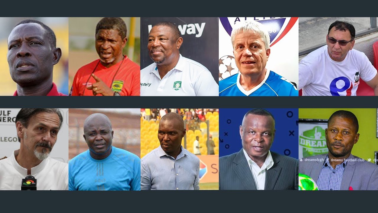 Coaches Of The 18 Ghana Premier League Clubs - YouTube