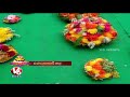 bathukamma festival celebrations in all districts of telangana mana bathukamma v6 news