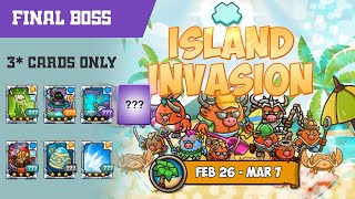 3* Towers ONLY Island Invasion (Crazy)  - Crazy Defense Heroes | 群島侵略戰活動 3星塔卡组 - 瘋狂塔防物語