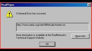 RealPlayer a general error has occurred.? finally fixed 2013 HD