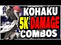 #MBTL | Kohaku 5000 Damage Combos  | Melty Blood Type Lumina