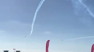 2022 Huntington Beach airshow, quick bike ride down to the beach￼.