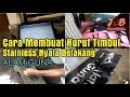 (Tutorial Rahasia) Cara membuat huruf timbul stainless nyala belakang Alam Guna Interior