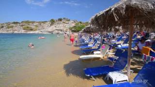 Tourkolimnionas beach in Sykia bay on Sithonia, Greece