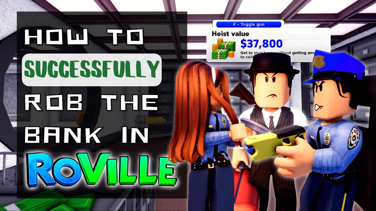 (ROBLOX) How To 🔎 SUCCESSFULLY Rob The Bank To Get Money Quickly! 😈 ...