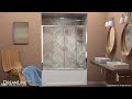 dreamline visions tub door   sliding opening