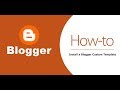 How To Install Blogger Template - SoraBloggingTips