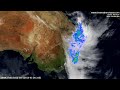 australian east coast flooding january 2013 radar u0026 satellite timelapse