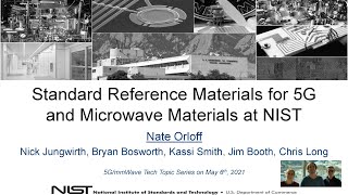 iNEMI Tech Topic: Standard Reference Materials for 5G and Microwave Materials at NIST (May 6, 2021)