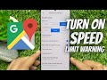 How to Turn on Speed Limit Warning on Google Maps