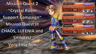 DFFOO Mission Quest 2 - Mission Quest III SHINRYU, LUFENIA and CHAOS