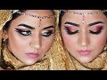 Dramatic Arabic Inspired Makeup Tutorial | Gold Cut Crease