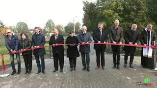 Uroczyste oddanie do użytku kładki dla pieszych na rzece Wolborce na ulicy Zacisze