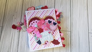 Valentine embellishments with book project share❤ #happycraftershop