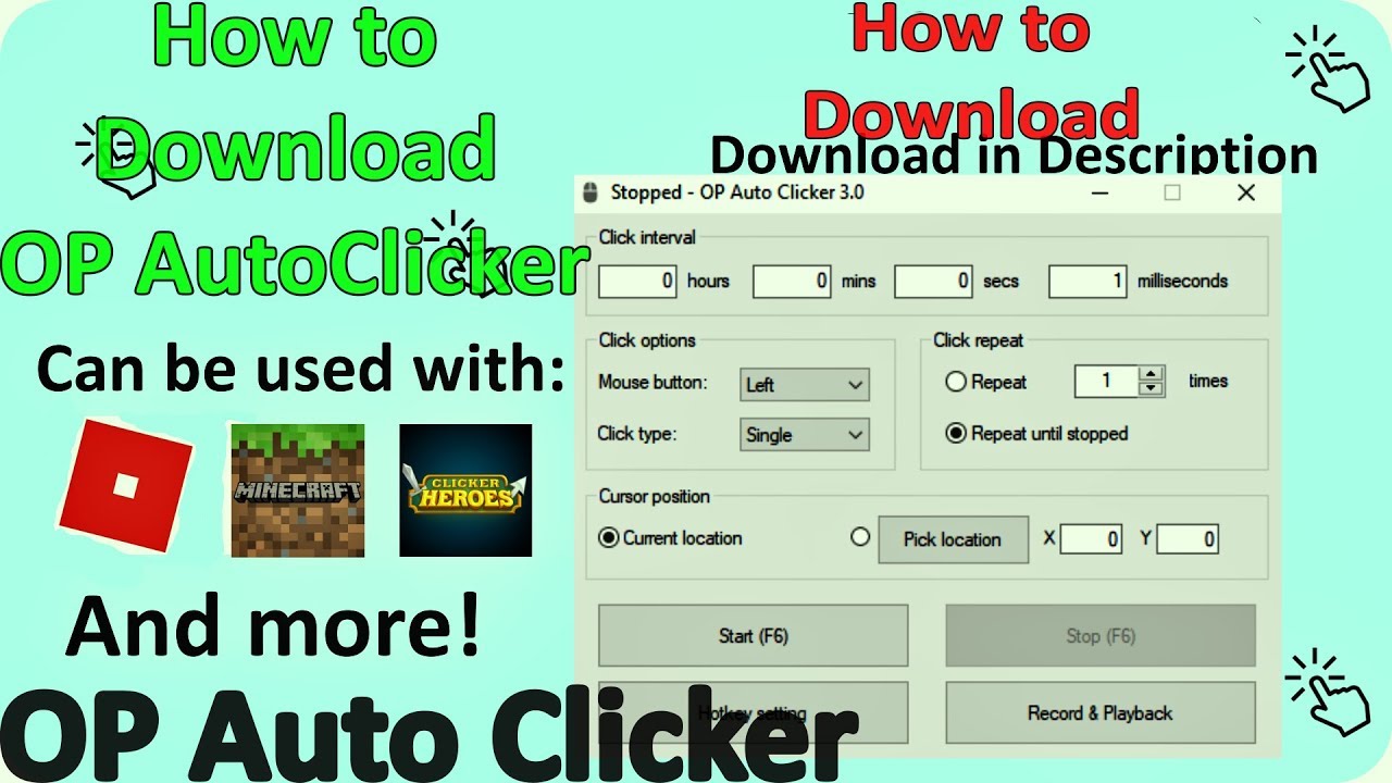 How To Download Op Auto Clicker - Honcourse