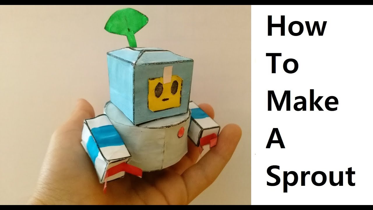 How To Make A Paper Brawl Stars Sprout. Paper Craft Brawl Stars. Brawl ...