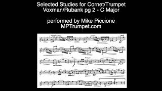 Voxman Selected Studies for Trumpet pg 2 C Major