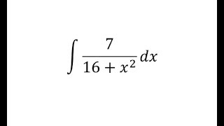 Integration Tables - Basic Integration Involving a^2+u^2 (arctan)