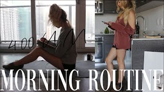 4:00 AM MORNING ROUTINE - productive, healthy habits, mindful morning