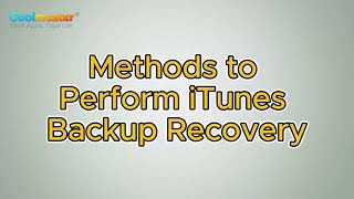 iTunes Backup Recovery - How to Restore from iTunes Backup