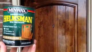 Minwax Helmsman Spar Urethane Exterior Front Door Stain Maintenance