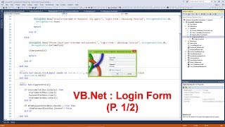 VB.Net : How to Create Login Form with Access Database (Part 1/2)