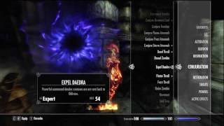 Skyrim - Expel Daedra - Expert Conjuration Magic Spell