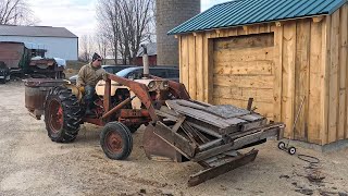 Putting 1964 Case  Loader Tractor To Work