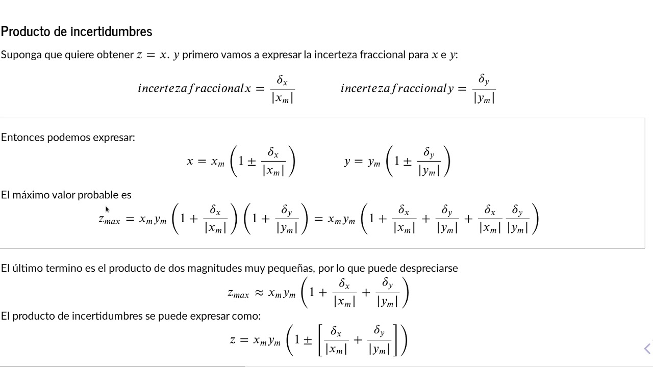 Propagación De Incertidumbres - YouTube