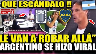 ESCÁNDALO!! PERIODISTA ARGENTINO SE HIZO VIRAL HABLÓ DE BOCA VS ALIANZA \